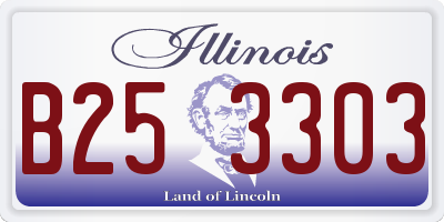 IL license plate B253303
