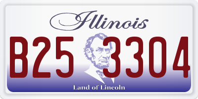 IL license plate B253304