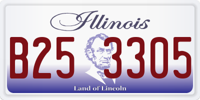 IL license plate B253305