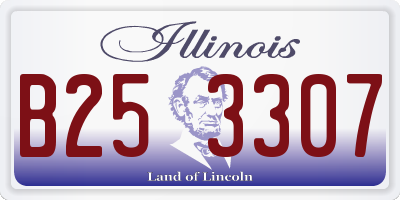 IL license plate B253307