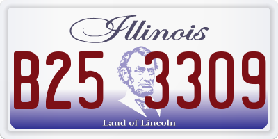 IL license plate B253309