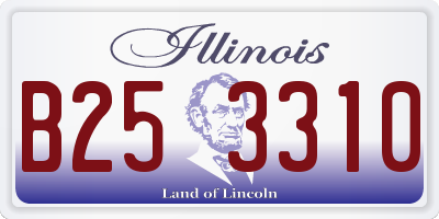 IL license plate B253310