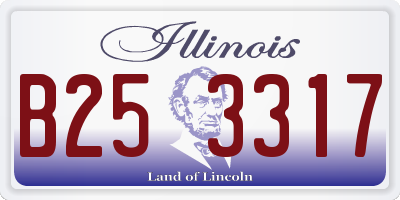 IL license plate B253317