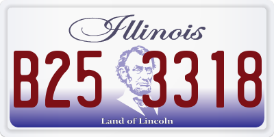 IL license plate B253318