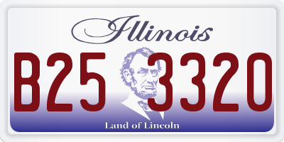 IL license plate B253320