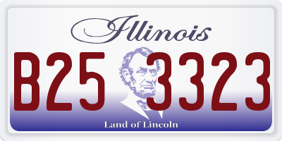 IL license plate B253323