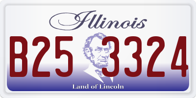 IL license plate B253324