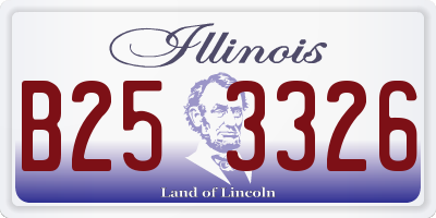 IL license plate B253326
