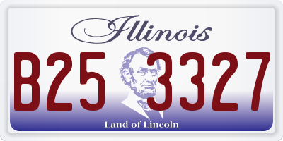 IL license plate B253327
