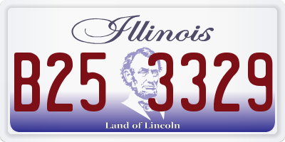 IL license plate B253329