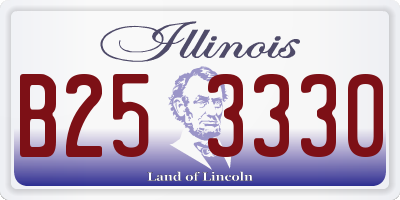 IL license plate B253330