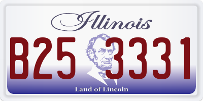 IL license plate B253331