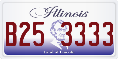 IL license plate B253333