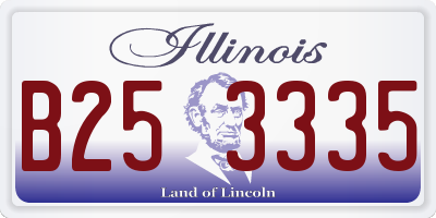 IL license plate B253335