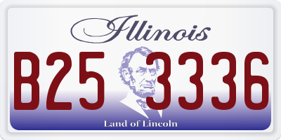 IL license plate B253336