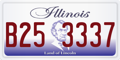 IL license plate B253337
