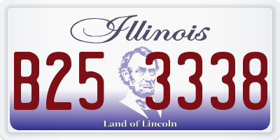 IL license plate B253338