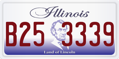 IL license plate B253339
