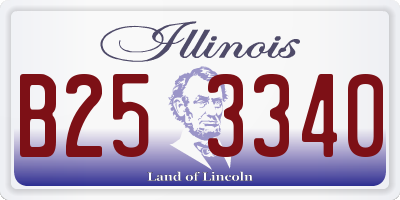 IL license plate B253340
