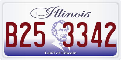 IL license plate B253342
