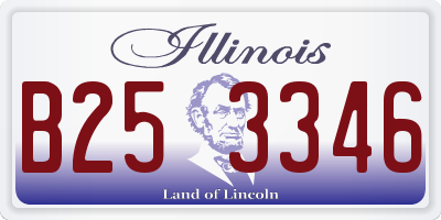 IL license plate B253346