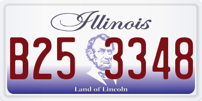 IL license plate B253348