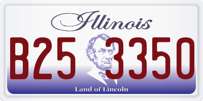 IL license plate B253350