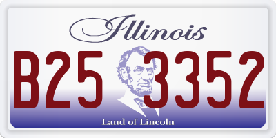 IL license plate B253352