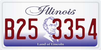 IL license plate B253354