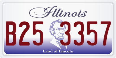 IL license plate B253357