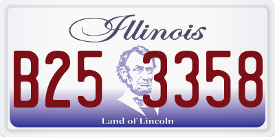 IL license plate B253358