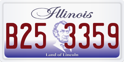 IL license plate B253359