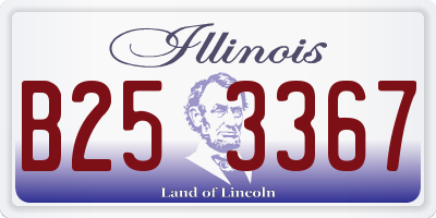 IL license plate B253367