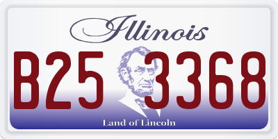 IL license plate B253368