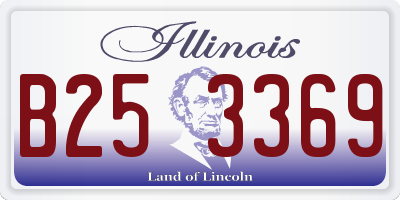 IL license plate B253369