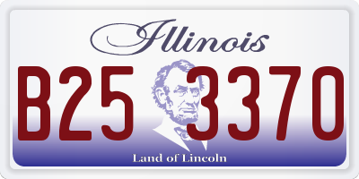 IL license plate B253370
