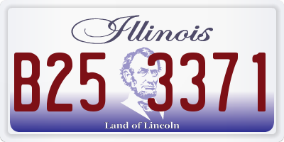 IL license plate B253371
