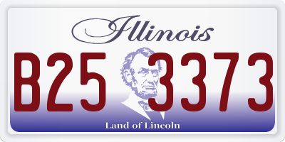 IL license plate B253373