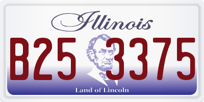 IL license plate B253375