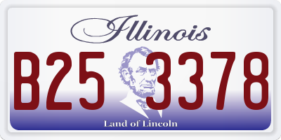 IL license plate B253378