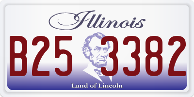 IL license plate B253382