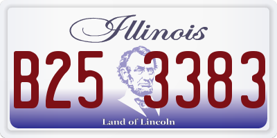 IL license plate B253383