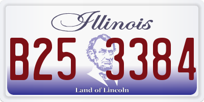 IL license plate B253384