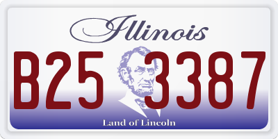 IL license plate B253387