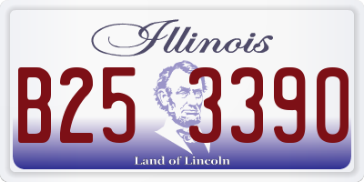 IL license plate B253390