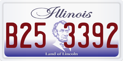 IL license plate B253392