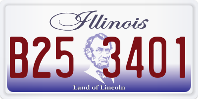 IL license plate B253401