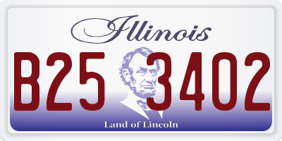 IL license plate B253402
