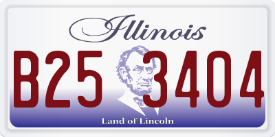 IL license plate B253404