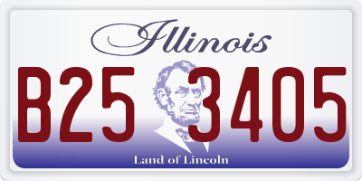 IL license plate B253405